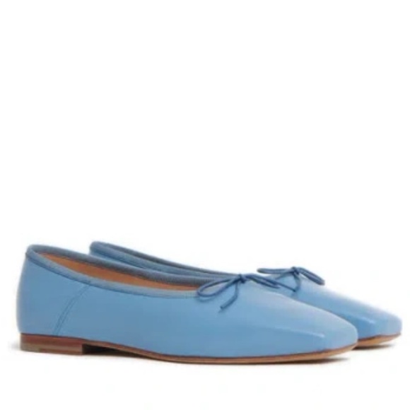 MANSUR GAVRIEL Square Toe Ballerina Flat In Lago - Picture 1 of 5